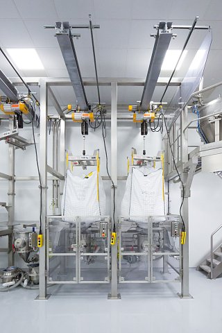 Mehrfach Big Bag Entleerung